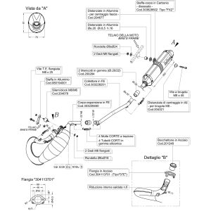 Uitlaat LeoVince X-Fight Bovenlangs | Derbi / Aprilia