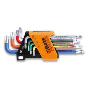Haakse stiftsleutelset Torx Beta 8-delig